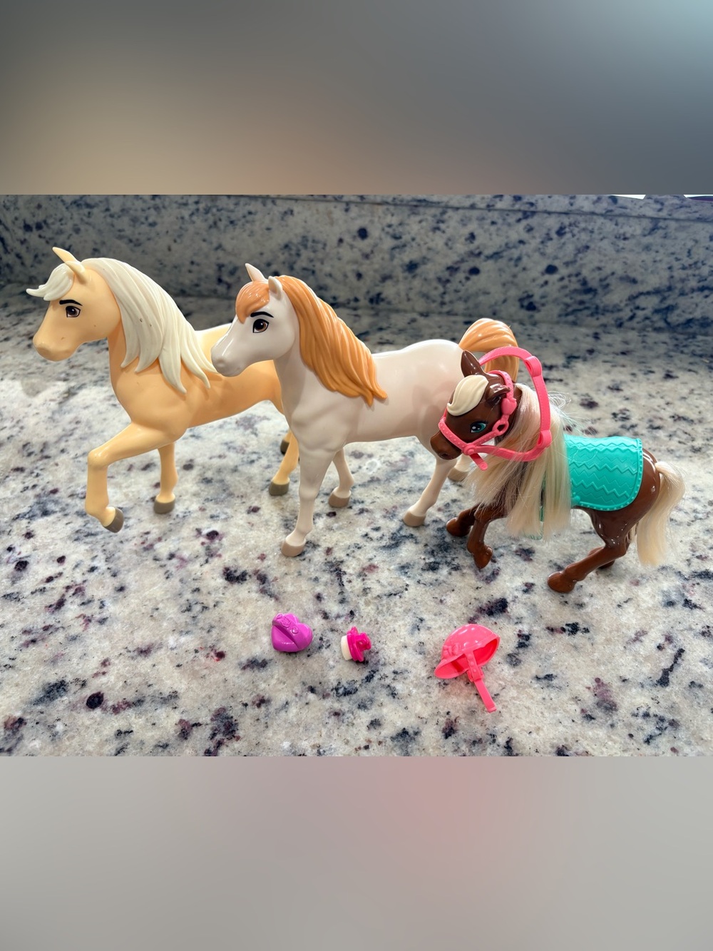 Spirit and Barbie Toy Horses